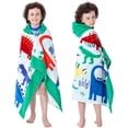 thumbnail image 1 of Kids Bath Towels, Kids Towel Girls Boys Hooded Beach,Bathroom,Pool Swim Towels Large Size Ultra Absorbent Cute Dinosaur Full Vitality 100% Cotton Wearable Wrap for Child, 1 of 4