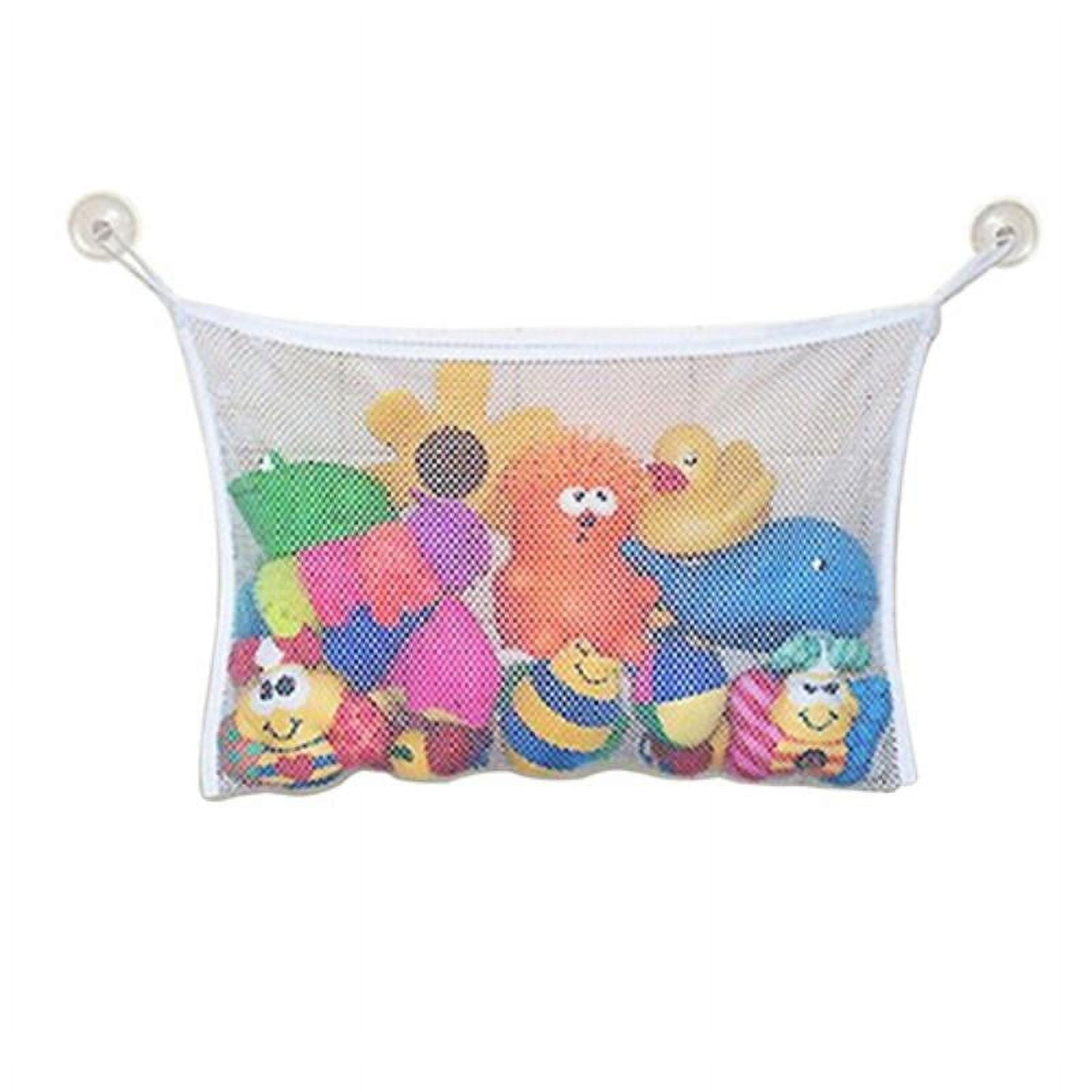 2 x Mesh Bath Toy Organizer + 6 Ultra Strong Hooks – The Perfect Bathtub  Toy Holder & Bathroom or Shower Caddy – These Multi-use Net Bags Make Baby