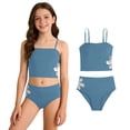 thumbnail image 1 of Kids Bathing Suits Girls Two Piece Bikini Swimsuit Sets Adjustable Strap Floral Swimwear Swimsuits for Girls 9-10 Years, 1 of 5