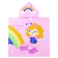 thumbnail image 1 of Kids Bathrobes Hooded Towels, Uccdo Baby Boys Girls Cartoon Hooded Wraps Beach Pool Bath Towel Poncho, 23"x47", 2-7 Years, 1 of 6