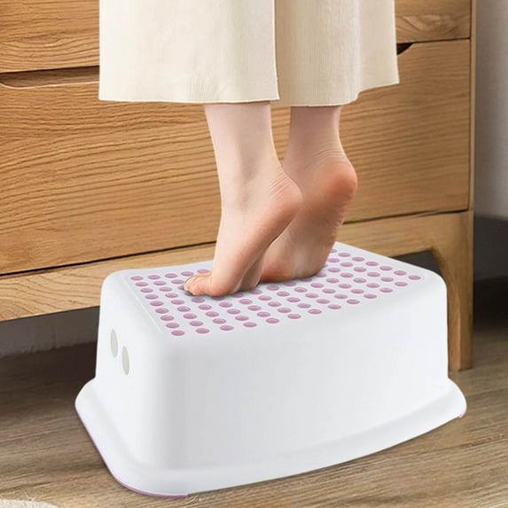 Childrens Step Stool for Bathroom Sturdy Non Kids Footrest Toddler Toilet Safe Standing Platform