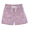 thumbnail image 1 of Kids' Beach Pants Comfortable Swim Trunks Cartoon Mermaid Pattern Shorts for Pool Vacation and Lounge Wear 5T, 1 of 8