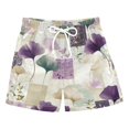thumbnail image 1 of Kids' Beach Pants Comfortable Swim Trunks Ginkgo Leaves and Petals Shorts for Pool Vacation and Lounge Wear Small, 1 of 8