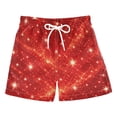 thumbnail image 1 of Kids' Beach Pants Comfortable Swim Trunks Red Flashing Pattern Shorts for Pool Vacation and Lounge Wear X-Large, 1 of 8