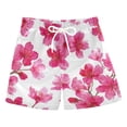 thumbnail image 1 of Kids' Beach Pants Comfortable Swim Trunks Watercolor Cherry Blossom Shorts for Pool Vacation and Lounge Wear Small, 1 of 8