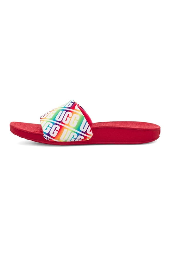 Big Kid's and Little Kid's UGG Beach Slide Rainbow (1107981K-RBW) - 2