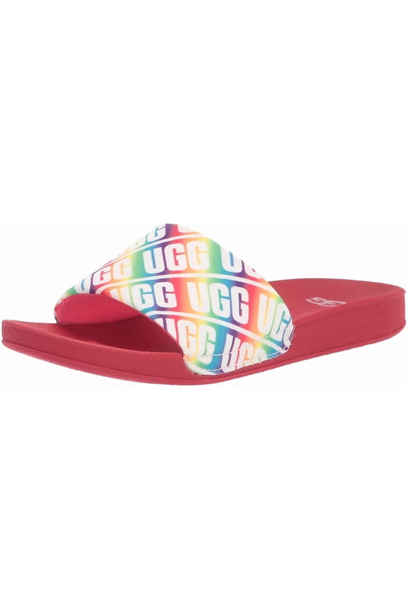 Kids Beach Slide UGG Sandal Big Kid 8-12 Years 4 Big Kid Rainbow