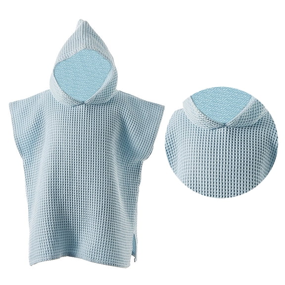 Kids Beach Towels Quick Dry Poncho Towel with Hood Absorbent Boys Swim Cover Up