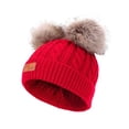 thumbnail image 1 of Kids Beanie Toddler Beanie Baby Boys Girls Beanies Kids Winter Hats Children Knit Warm Caps Soft Ski Hat, 1 of 9