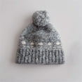 thumbnail image 1 of Kids Beanie Winter Hat, Soft and Warm Cuffed Hat Wooly Hat Birthday Party Xmas Gifts for Boys Girls Gray 0-15 Years, 1 of 3