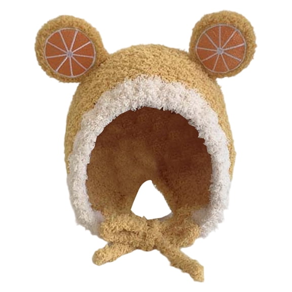 Kids Beanies Winter Hats for Boys Soft Winter Kids Hat With Ear Adorable Fruit Themed for Baby Boys and Girls Cozy Lined Cap for Cold Weather Suitable for 3 8 Years Old