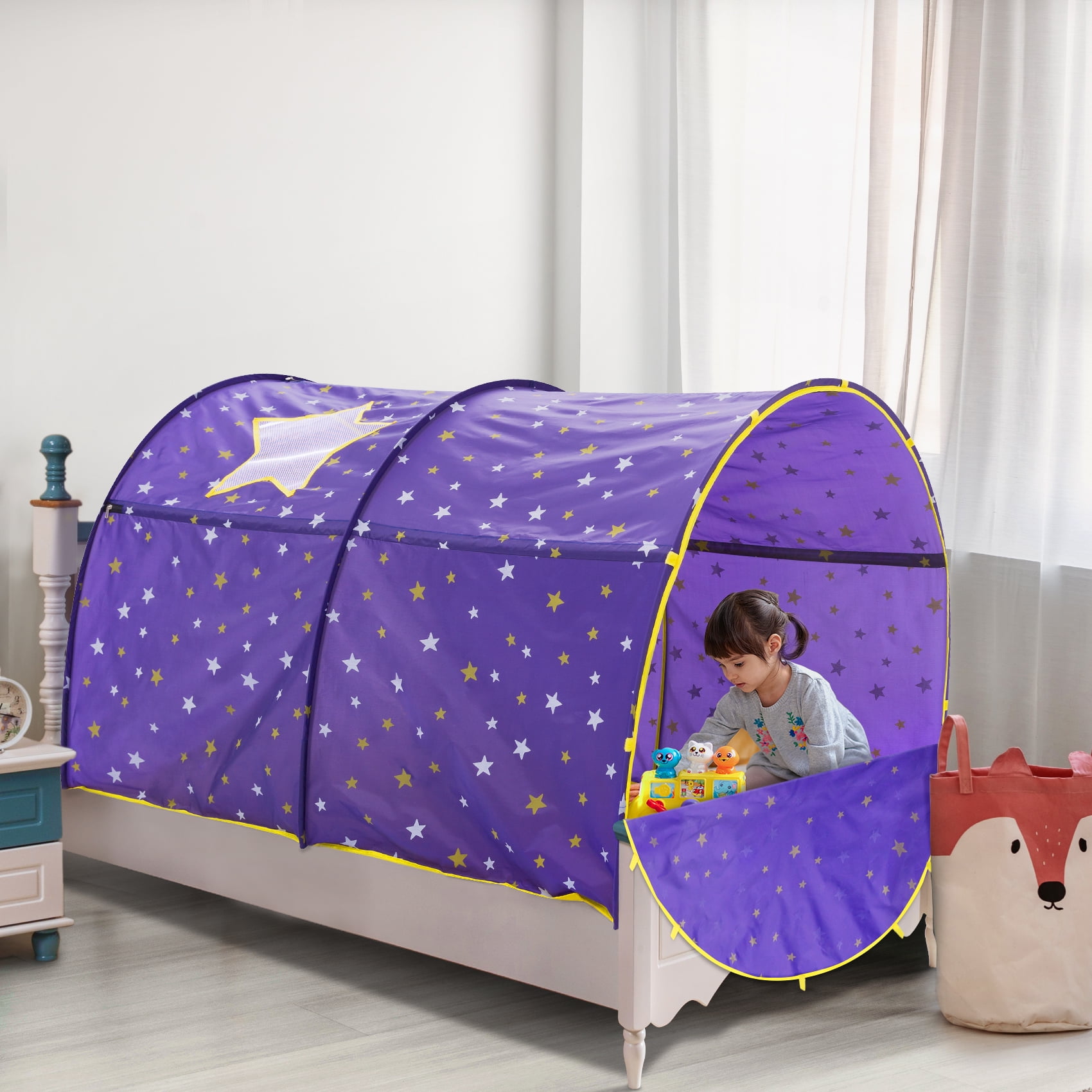 Alvantor Kids Play Tents Secret Castle Bed Tent Indoor