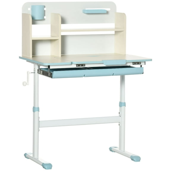 Liftable Height Adjustable Kids Study Desk Ergonomic Children Drafting ...