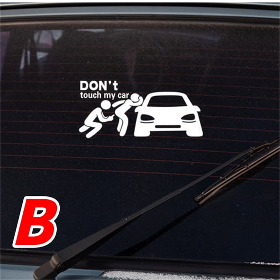 Kids Bedroom Set Don'T Tou-Ch My Car Glass Stick Reflective Hollow Out Car Sticker, Household Stickers
