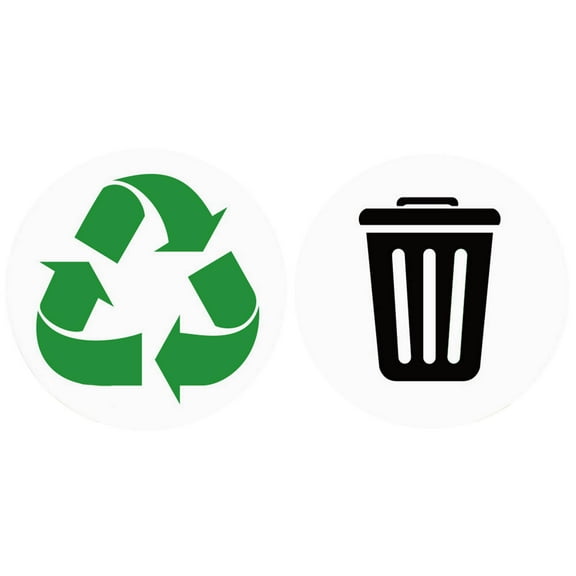 Kids Bedroom Set Recyclable Non Recyclable Label Sticker Trash Can Self Adhesive Waterproof Sticker Label Sticker, Household Stickers