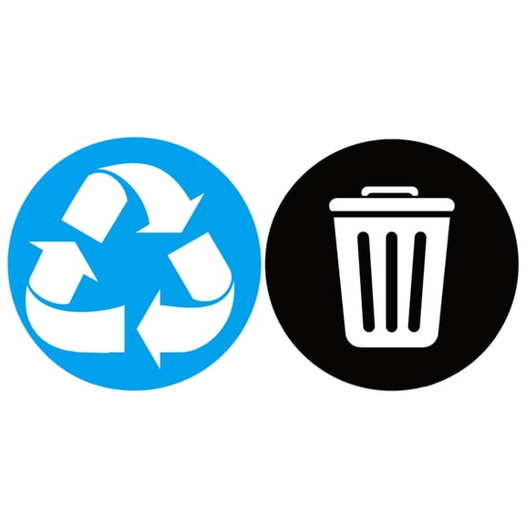 Kids Bedroom Set Recyclable Non Recyclable Label Sticker Trash Can Self Adhesive Waterproof Sticker Label Sticker, Household Stickers