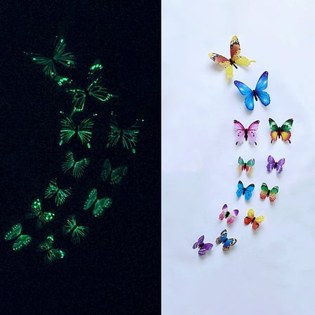 Kids Bedroom Set Sticker Decor Bedroom X 3D Kid 12 Stickers Wall Home Luminous Wall Sticker, Household Stickers