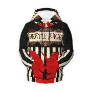 CPFUYMI Kids Beetlejuice Pullover Hoodie Realistic 3d Print Graphic Hooded Sweatshirts With Drawstring