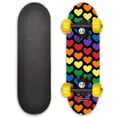 thumbnail image 1 of Rude Boyz Kids Beginner 17” Lightweight & Durable Skateboard for 3-5 Years, Yellow, 1 of 6
