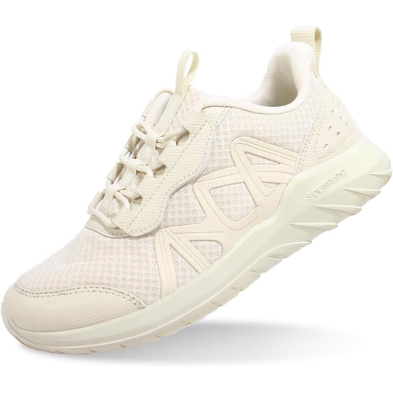 Kids Beige Tennis Shoes Lightweight Breathable Boys Running Shoe Fashion Walking Sneakers For Girls Big Kid 4