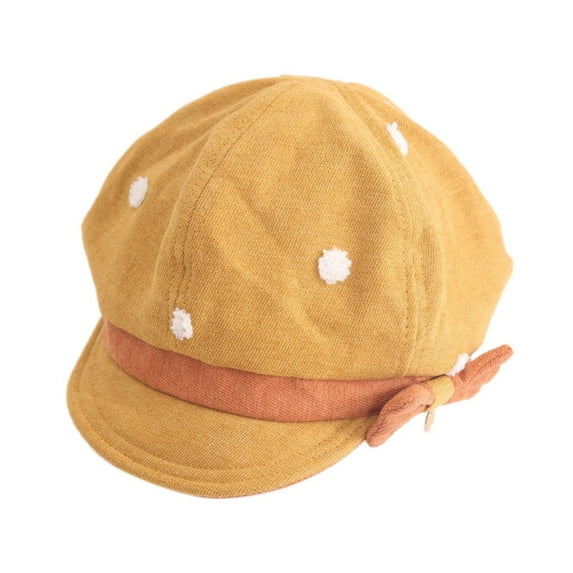 Kids Beret Hats for Girls - Artist Cotton French Beret for Toddler Little Girl Classic Retro Style Baby Fashion Cap Toddler Girl Bowknot Berets Hat