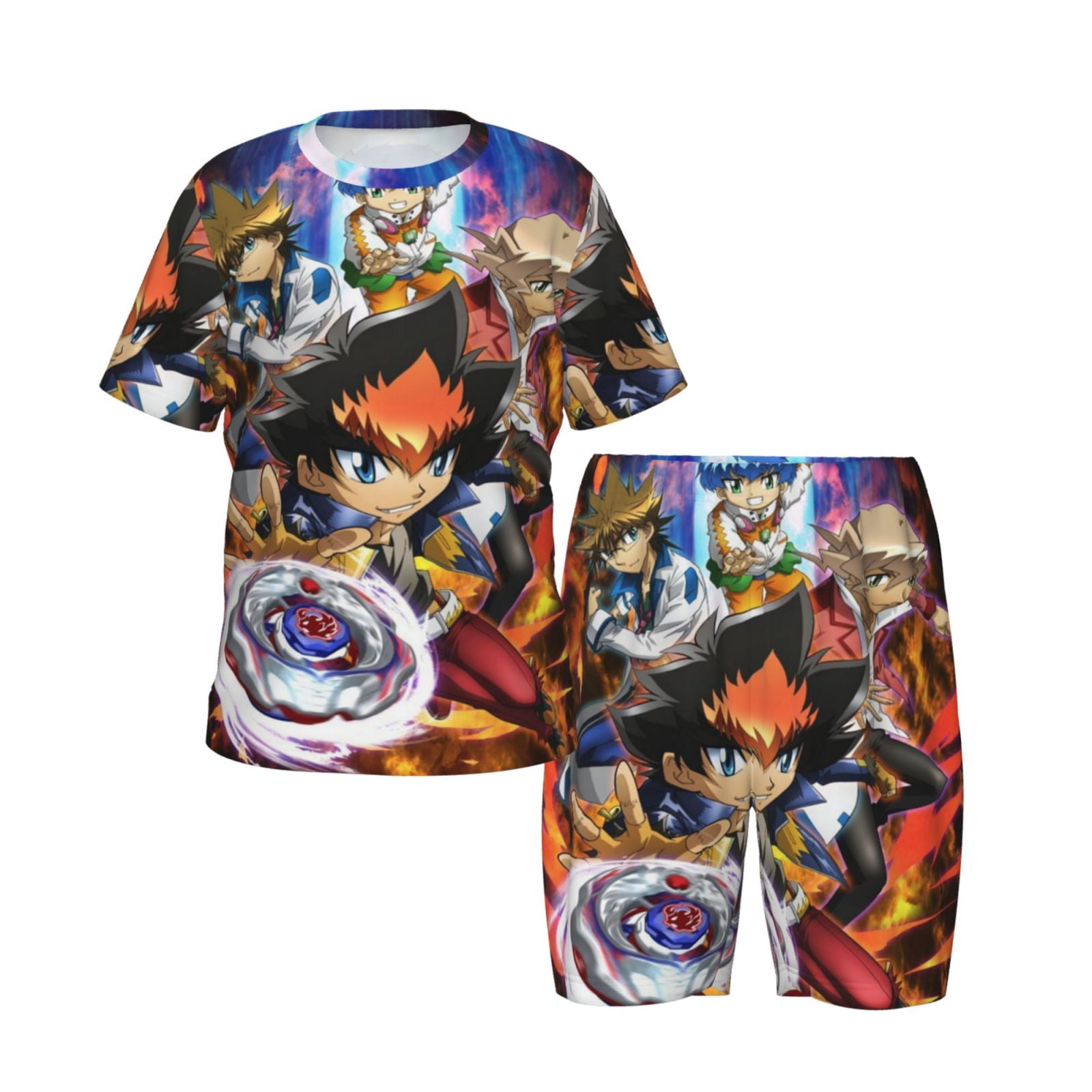 Kids Beyblade Burst Pajamas Set Cartoon Sleepwear Short Set Outfit For ...