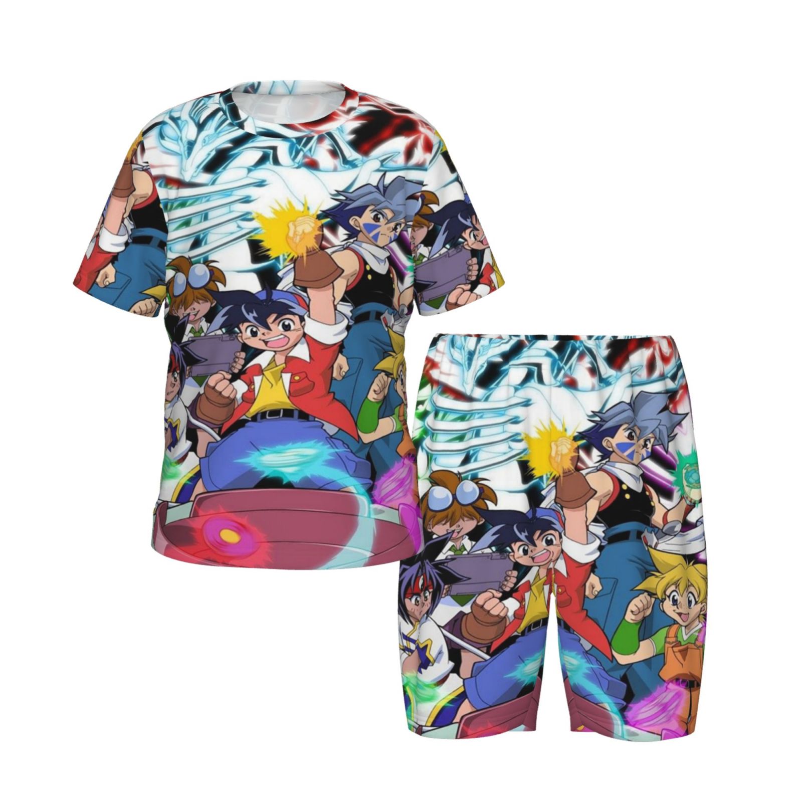 Kids Beyblade Burst Pajamas Set Cartoon Sleepwear Short Set Outfit For ...