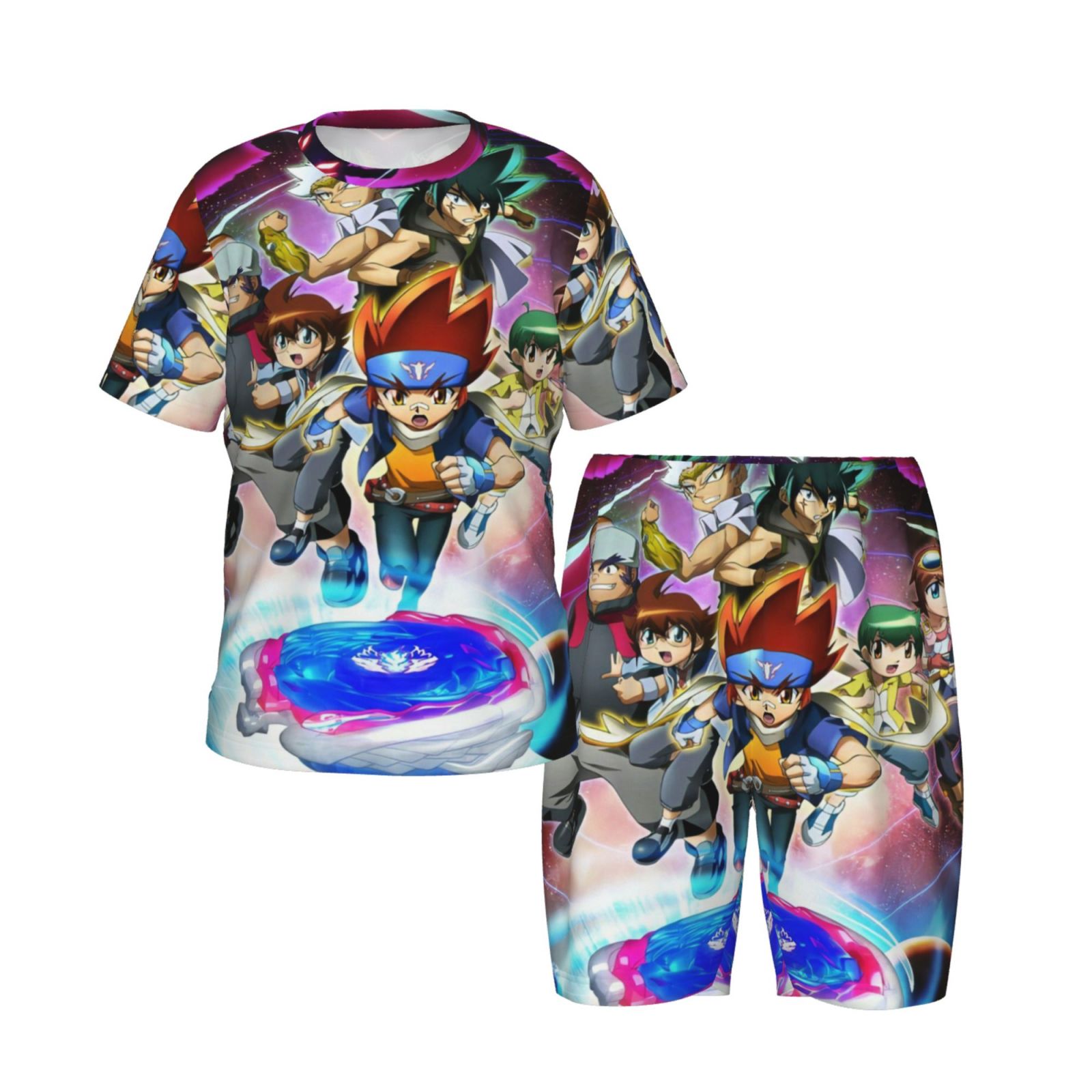 Kids Beyblade Burst Pajamas Set Cartoon Sleepwear Short Set Outfit For ...