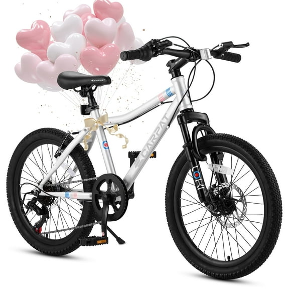 Kids' Bicycles 20 Inch Mountain Bike For Boys Girls Ages 5-10, 7 Speed Mtb Summer Travel Birthday Gifts Children Bicycles