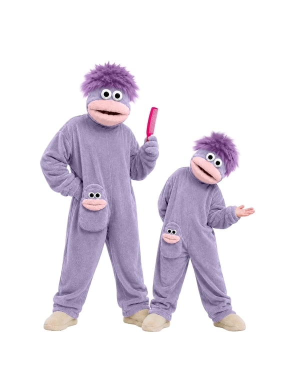 Kids Big Mouth Onesie Pajamas Funny Cartoon Big Mouth Monsters Onesie Soft Plush Jumpsuit Costumes For Halloween Party