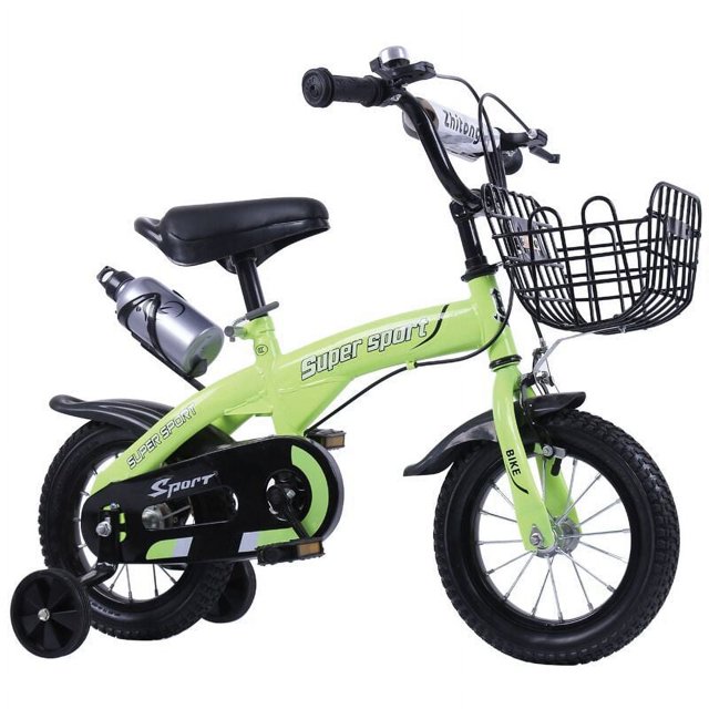 12 Inch Kids Bike with Training Wheels, Height Adjustable Kids Bicycle