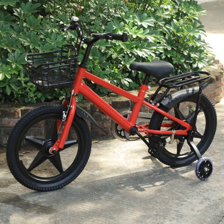 Kids Bike 15-Inch Wheels for Boys Girls Age 3 to 8 Rider with Training Wheels