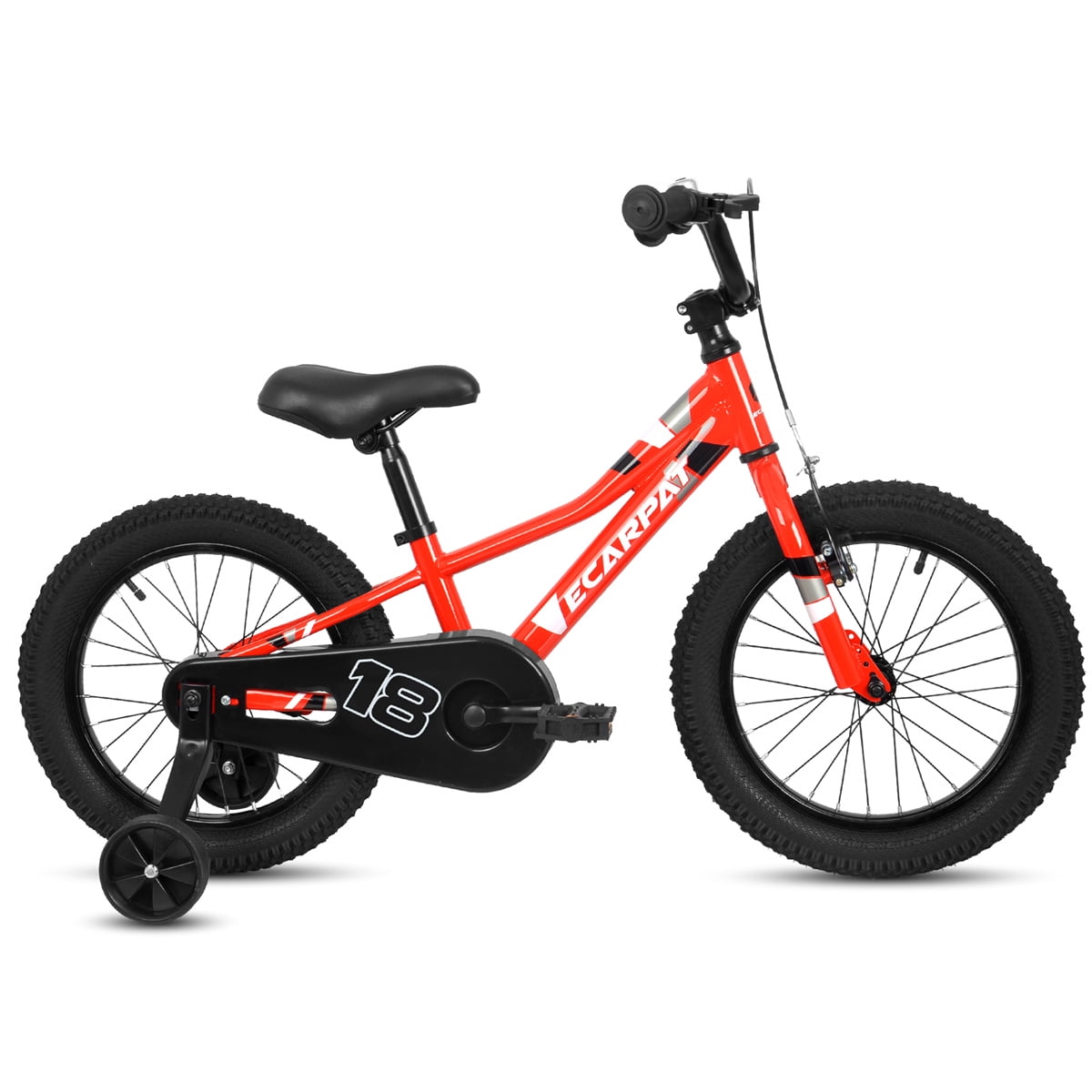 Kids Bike 18 Inch Wheels with 1 Speed and Removable Training Wheels Boys Girls Child Bicycles with Coaster Foot Brake Front V Brake and Rear Holding Brake Kids Bicycles for 3 5 Years Walmart