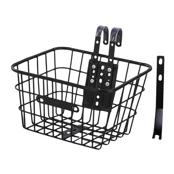 Kids Bike Basket Front Handlebar Storage Basket Waterproof Metal for Girls and Boys Bicycles on Street Biking
