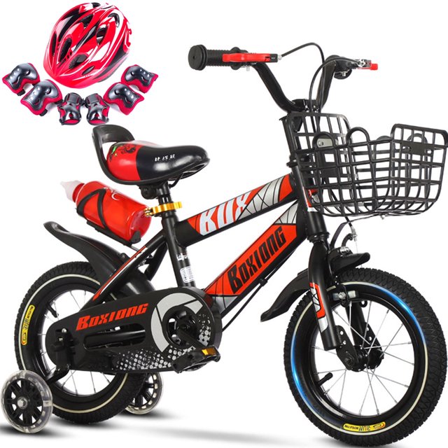 Kids Bike for Boys Girls, 16 inch Bikes BMX Style Kid's Bicycles with Training Wheels & Front