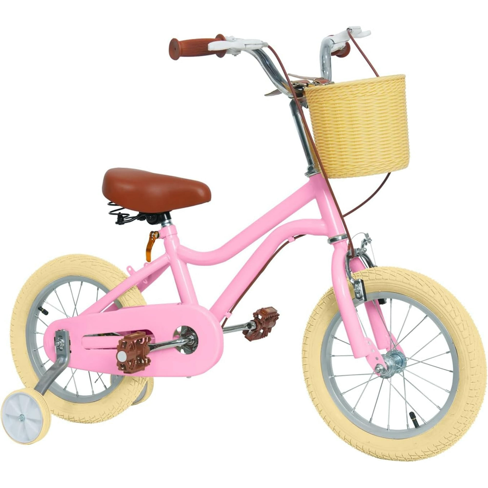 14" Kids Bikes for Girls and Boys, DEYGIA Kids' Bicycles with Training Wheels, Ages 3-5 Years