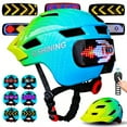 thumbnail image 1 of Kids Bike Helmet with LED Display,Remote Control,64 Patterns for Ages 3-14,Multi-Sport for Cycling and Scooters, 1 of 10