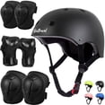thumbnail image 1 of Kids Bike Helmet & Protective Gear Set for Toddlers Age 3-8, Adjustable for Cycling & Skateboarding - Black, 1 of 7