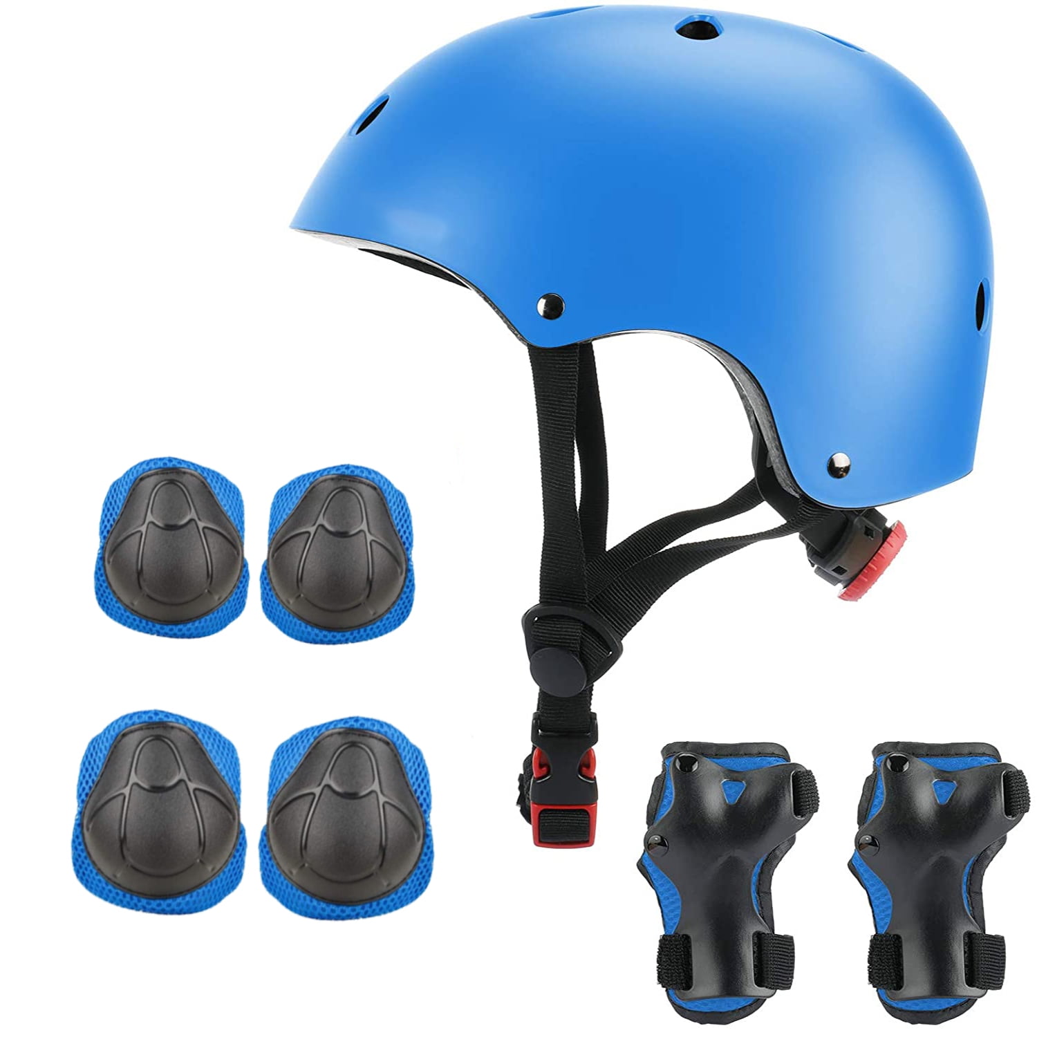Kids Bike Helmet Set Skateboard, Children Helmet Elbow Pads Wrist