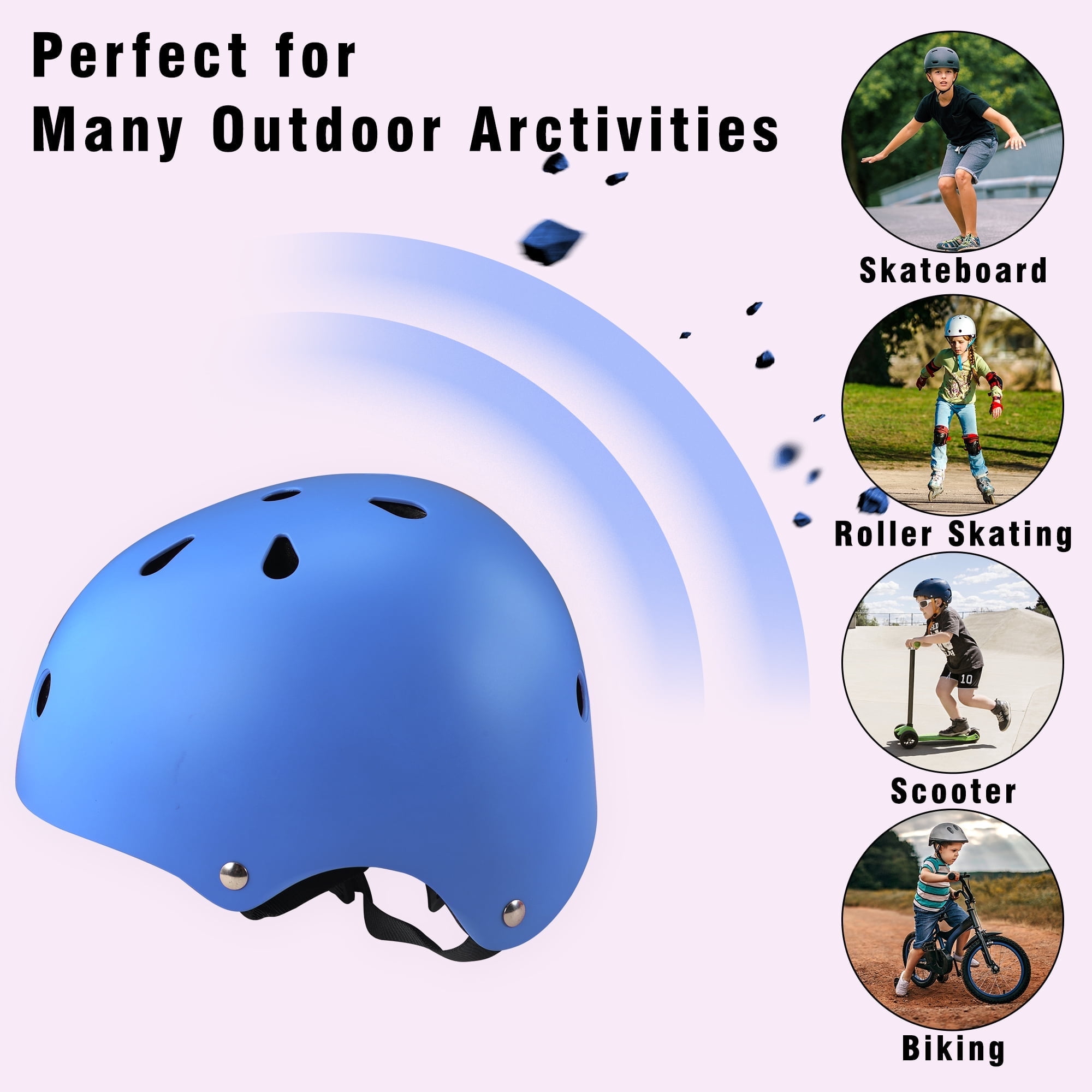 Kids Bike Helmet Toddler Helmets for Kids Girls Boys Youth Bicycle Helmet for Scooter Balance Bike Roller Skating Skateboard Helmet