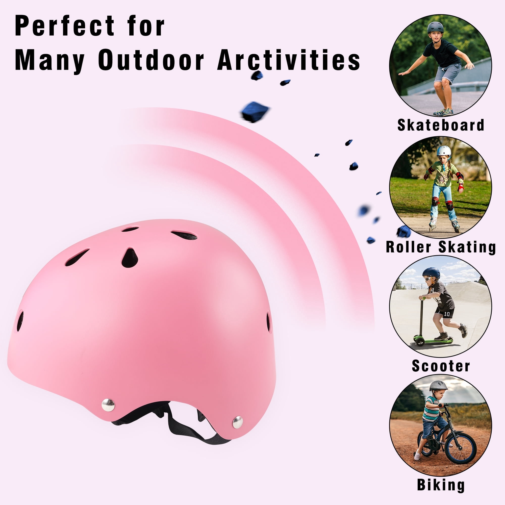 Kids Bike Helmet Toddler Helmets for Kids Girls Boys Youth Bicycle Helmet for Scooter Balance Bike Roller Skating Skateboard Helmet