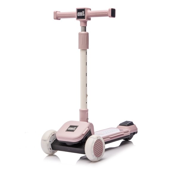 Kids Bike Kids Ride On 3-Wheel Scooter W/Buildable blocks, PU flashing wheels and Folding Kick Scooter,Thickened custom aluminum tube,5-position height-adjustable handlebar&one-touch footbrake for K
