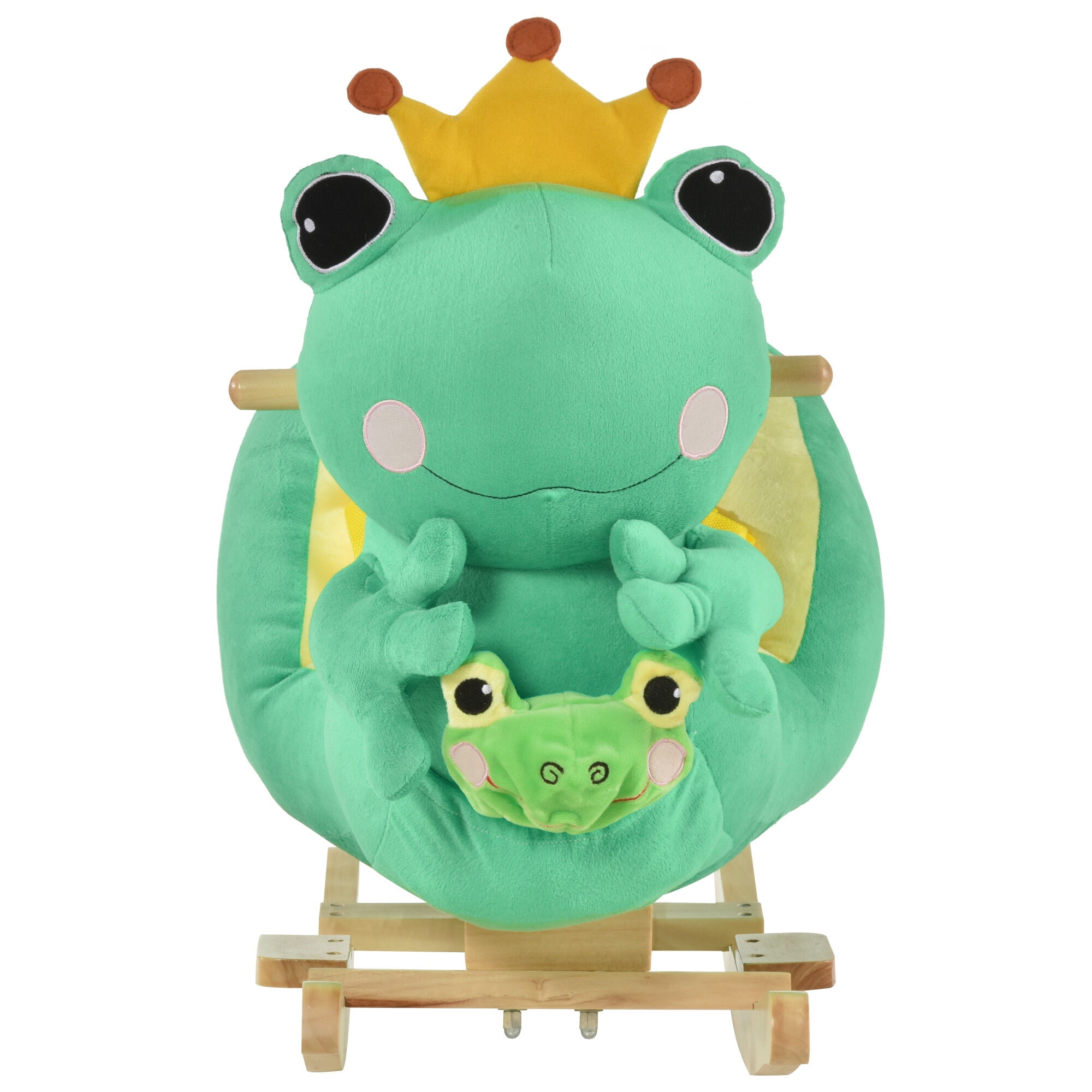 Kids Bike Qaba Kids Ride-On Rocking Horse Toy Frog Style Rocker with ...