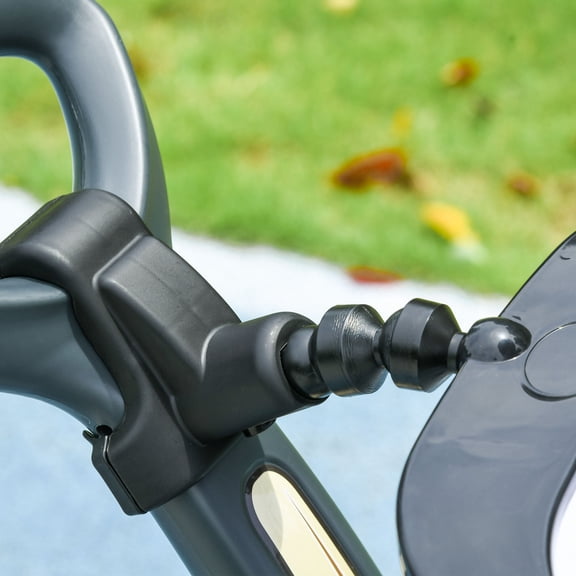 Kids Bike Qaba Push Car for Kids 1-3 Years, 3 in 1 Ride on Sliding Car, Foot to Floor Baby Push Car with Removable Handle, Music, Horn, Canopy, Safety Guardrail for Boys and Girls, White,Boys Bike