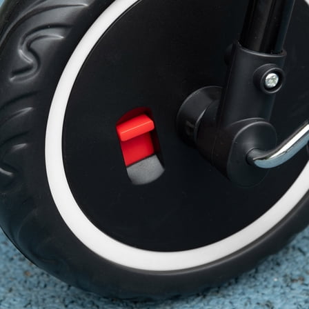 Kids Bike Qaba Tricycle for Toddlers Age 2-5 with Adjustable Seat, Toddler Bike with Storage Baskets for Girls and Boys, Black,Boys Bike