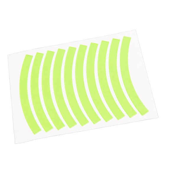 Kids Bike Reflective Stickers, 200m Visibility, Adhesive Rim Decals for Balance Bikes, First!
