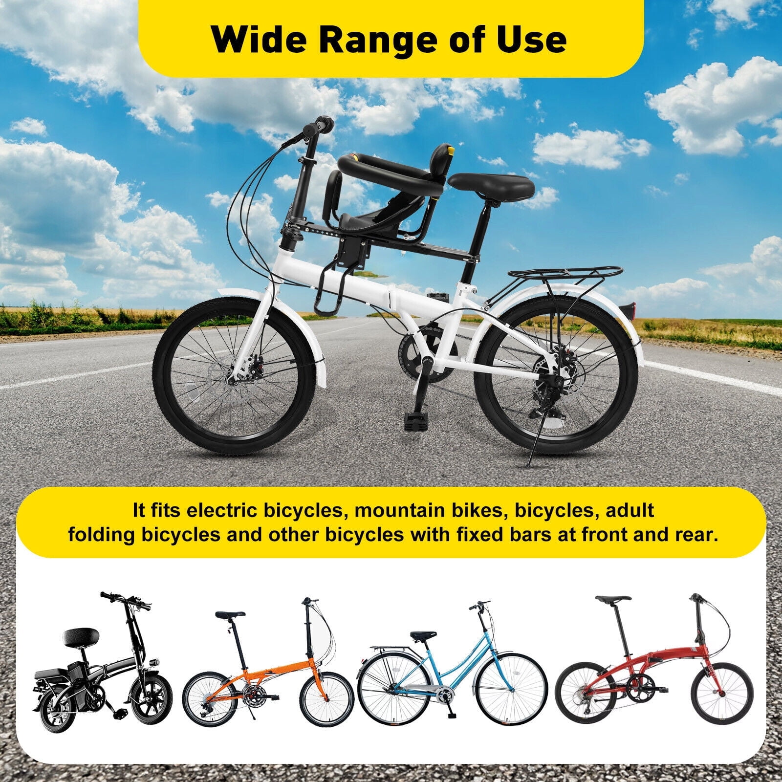 Portable child bike seat hotsell