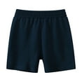 thumbnail image 1 of Kids Biker Shorts New Unisex Summer Cotton Casual Solid Color Beach Sports Shorts Spring Kids Boys Girls Bottom Shorts Navy 4 Years, 1 of 3