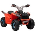 thumbnail image 1 of Kids Bikes Kids ATV Quad Car, 6V Four-Wheeler for Kids with Forward Backward Function, Wear-Resistant Wheels for Toddlers Ages 18-36 Months, Red,Kids Riding Toys, 1 of 7