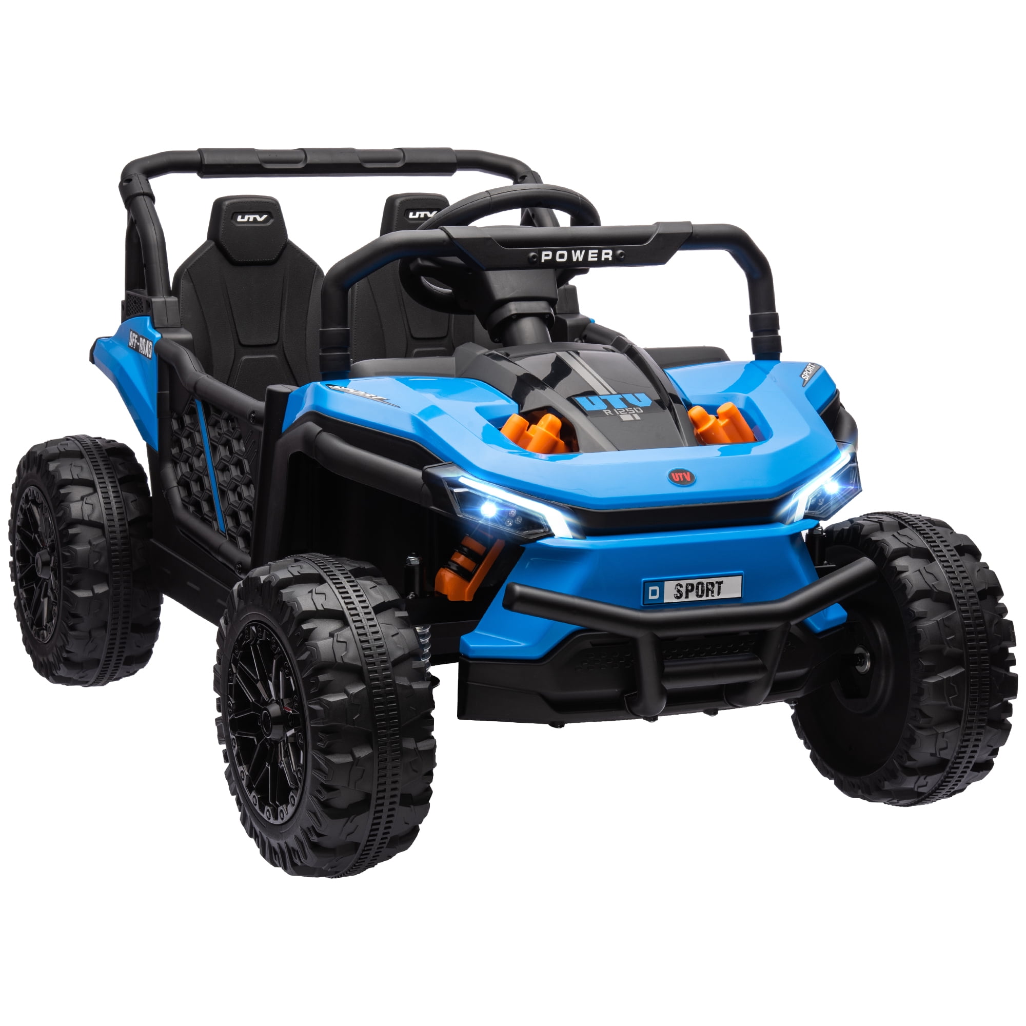 Kids Bikes Qaba 12V Kids UTV, Battery Powered Ride on Truck, 3.7 MPH ...